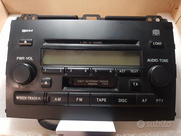 Autoradio Pioneer e Amplificatore originali Toyota