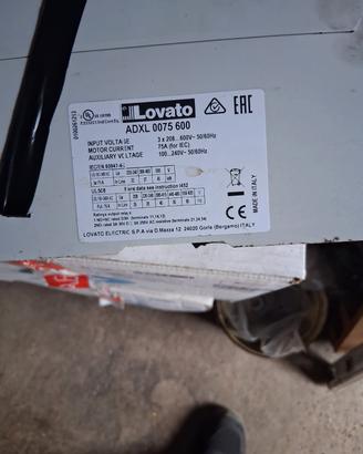 soft starter Lovato ADXL 0075 600