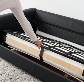 Divano letto in pelle, come nuovo –