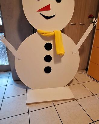 PUPAZZO DI NEVE CHE  FA L'OCCHIOLINO