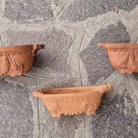 7 fioriere in terracotta