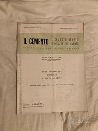 Rivista Il Cemento n12 anno 1943