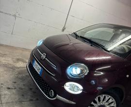 Fiat 500 ciliegia interni lounge bianchi 2015