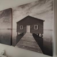 trittico quadri zona Ostia 