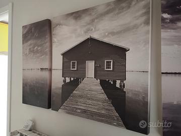 trittico quadri zona Ostia 