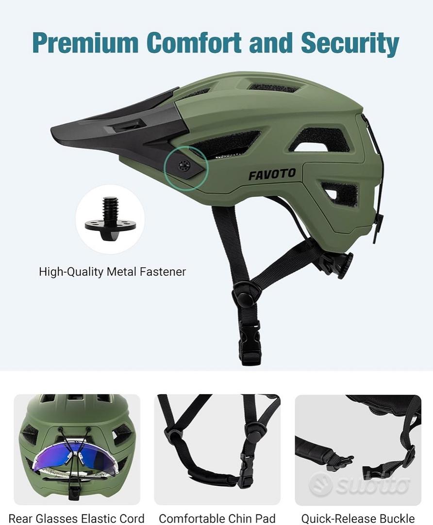 Favoto Casco Con Visiera Per Bici Casco Da Bici Uomo Favoto Casco