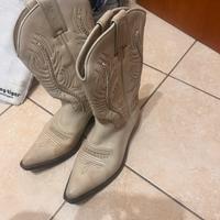 Stivali texani bianchi