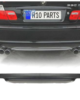DIFFUSORE BMW E46 LOOK M M3 USCITE DOPPIE