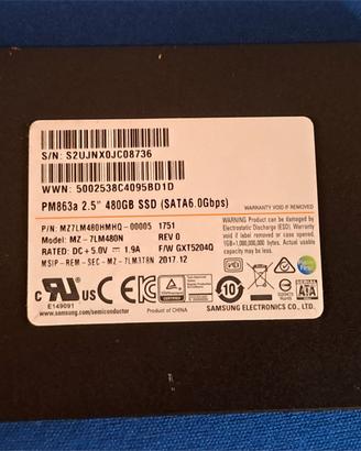 Hard Disk SSD interno SAMSUNG 480GB SATA