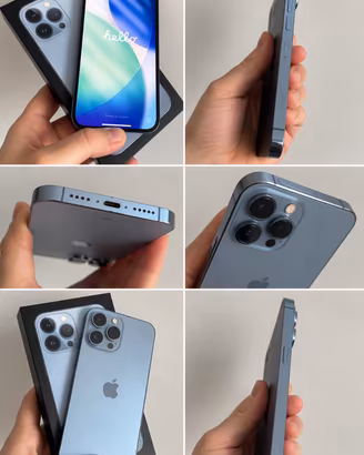 iPhone 13 Pro 128 GB Azzurro Sierra, pari al nuovo