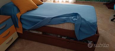 Letto singolo con cassettone