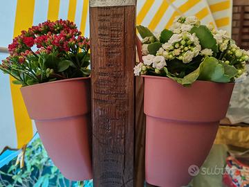 Fioriere per Ringhiere Color Rosa Leggere