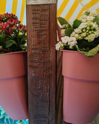 Fioriere per Ringhiere Color Rosa Leggere