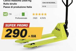 TRANSPALLET MANUALE IN PROMOZIONE