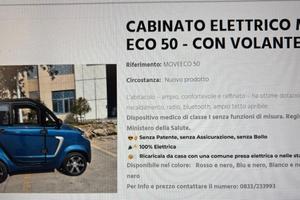 Scooter Cabinato Vitale MOB-60  Pari al Nuovo 20km