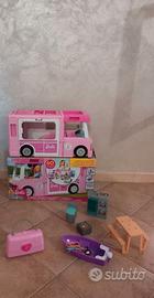 Camper barbie + borsetta+ beauty