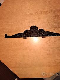 Ornamento frontale in metallo (ghisa) cassaforte