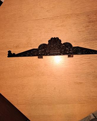 Ornamento frontale in metallo (ghisa) cassaforte