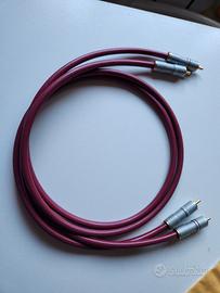 CAVI RCA COPPIA  1MT TIFFANY ANNI 90 .- IMBALLO .-
