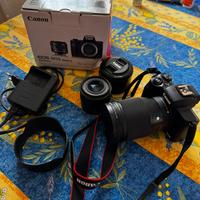 Fotocamera Canon m50 mark 2, sigma 16MM 1.4