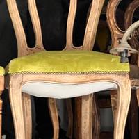 Sedie/Poltrone Antiche in legno e velluto