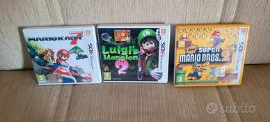 lotto 3 giochi nintendo 3ds luigi e mario