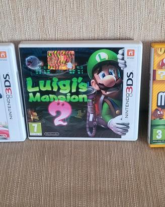 lotto 3 giochi nintendo 3ds luigi e mario