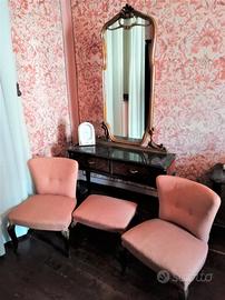 Poltrone e sgabello modernariato anni 50-60