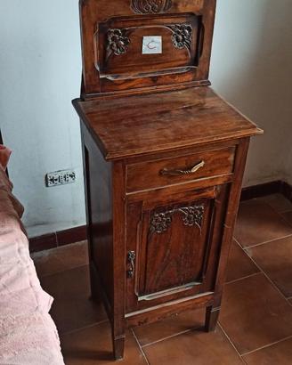 comodini in legno intarsiato (coppia)