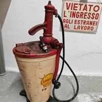 DISTRIBUTORE OLIO MISCELA BENZINA SHELL VINTAGE