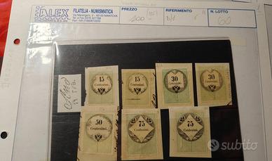 Lotto nun. 60 Marche da bollo Lombardo Veneto