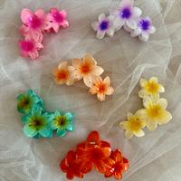 Mollette per capelli a forma di fiore Plumeria