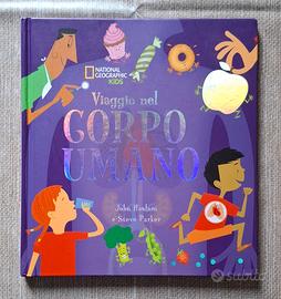 Set di 3libri per bambini .Mondo/Corpo Umano/Mezzi