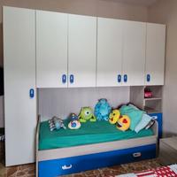 Cameretta armadio ponte 6 ante letto doppio