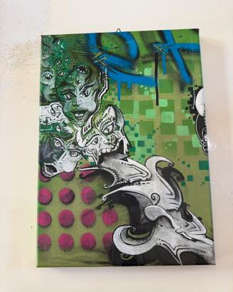 Tela Urban Art Effeacca fluorescente