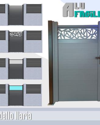 Cancello alluminio pedonale porta  185Hx110cm