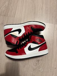 Jordan 1 Mid Chicago Toe taglia 42