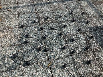 7 Carrelli porta vaso con ruote diametro 50 cm