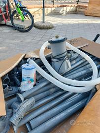 Piscina completa 3 MT diametro e 100 altezza