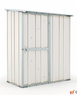 Casetta da giardino box in Acciaio 155x100 bianco