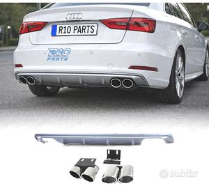 DIFFUSORE AUDI A3 S3 8V 12-16 TERMINALI DI SCARICO