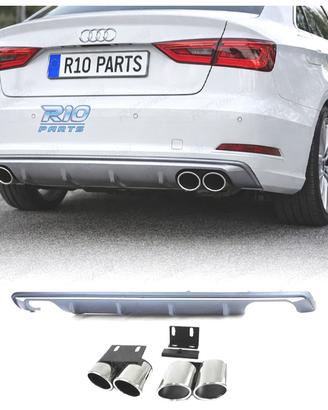 DIFFUSORE AUDI A3 S3 8V 12-16 TERMINALI DI SCARICO