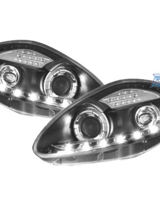 FARI FIAT GRANDE PUNTO 05-08 LUCE DIURNA FONDO NER