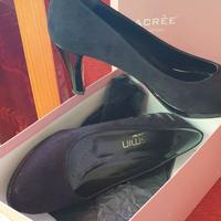 SCARPE DECOLLETE'  NERE CAMOSCIO NUOVE