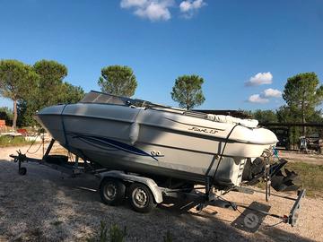 BARCA A MOTORE FIART 23- completa di carrello