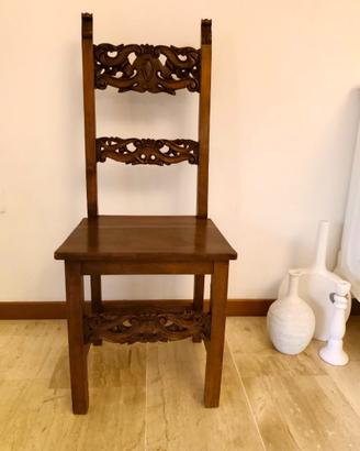 Sedia trono vintage epoca
