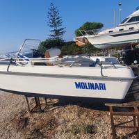 Barca open 5 metri autosvuotante cantiere Molinari