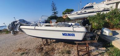 Barca open 5 metri autosvuotante cantiere Molinari