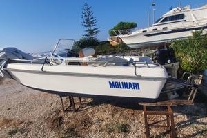 Barca open 5 metri autosvuotante cantiere Molinari