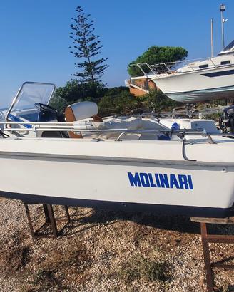 Barca open 5 metri autosvuotante cantiere Molinari